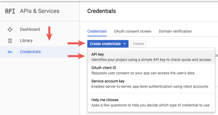 Create People API credentials.