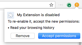Agree to permissions